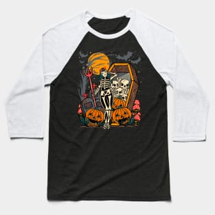 Halloween Vintage Baseball T-Shirt